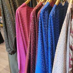 Robe abaya strass