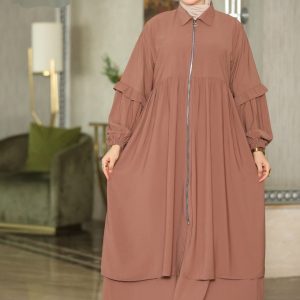 Ensemble 'Iffah à fermeture zippée