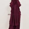Jilbab 2 pièces - manches en lycra