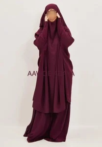 Jilbab 2 pièces - manches en lycra